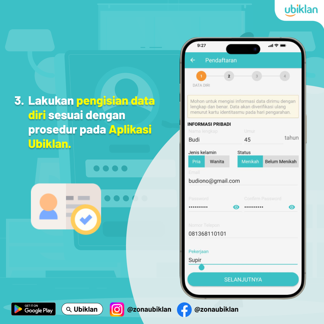 Isi Data Diri